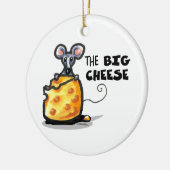 Der große Käse Keramik Ornament (Links)