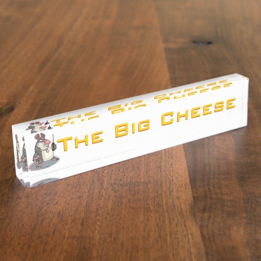 Der große Käse Namensplakette (Seite)