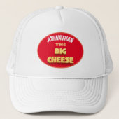 Der große Käseboss-Cartoon Truckerkappe (Vorderseite)