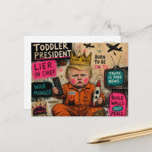 Der große Kleinkind-Präsident Postkarte