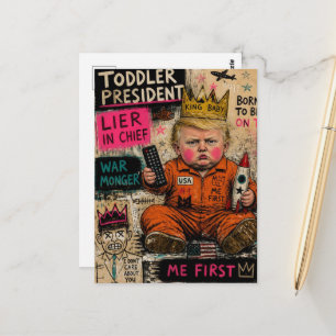 Der große Kleinkind-Präsident Postkarte