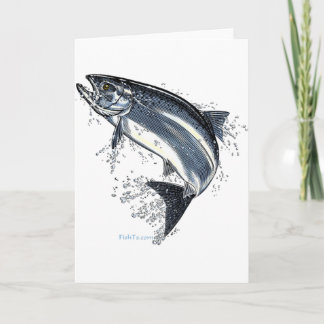 Der große Lachs wird aufgebraucht Karte