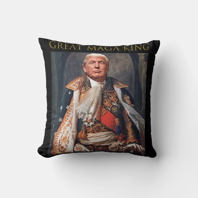 Der große Maga King Spaß Trump Ultra Maga King Kissen (Vorderseite)