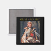 Der große Maga King Spaß Trump Ultra Maga King Magnet (Vorderseite/Rückseite)