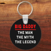 Der große Papa, der Mann, der Mythos, die Legende Schlüsselanhänger (Vorderseite)