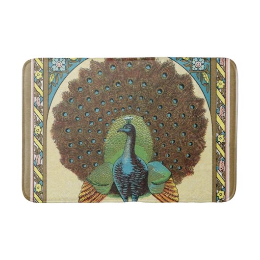 Der große Pfau Badematte (Vorderseite)