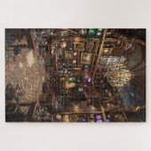 Der große Rätselraum | Fantasy-Bibliothek Puzzle (Horizontal)