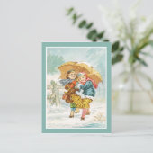 Der große Regenschirm Postkarte (Stehend Vorderseite)