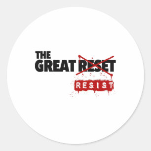 Der große Reset-Residenz - Der große Rückzugsort Runder Aufkleber
