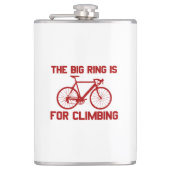 Der große Ring ist für das Klettern Flachmann (Vorderseite)