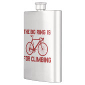 Der große Ring ist für das Klettern Flachmann (Links)