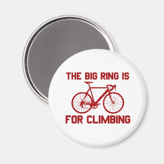 Der große Ring ist für das Klettern Magnet (Vorderseite/Rückseite)