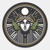 Der Große Römer, Runder Aufkleber (Vorderseite)