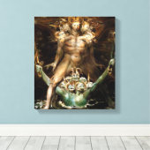 Der Große Rote Drache und die Bestie vom Meer Leinwanddruck (Insitu (Holzboden))