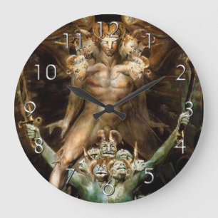 Der Große Rote Drache und die Bestie vom Meer Wanduhr