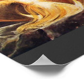 Der große rote Drache und die Frau bekleidet Poster (Ecke)