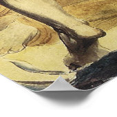 Der große rote Drache und die Frau bekleidet sich  Poster (Ecke)