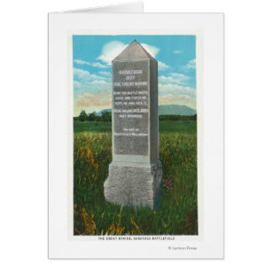 Der große Rücken auf das Schlachtfeld von Saratoga