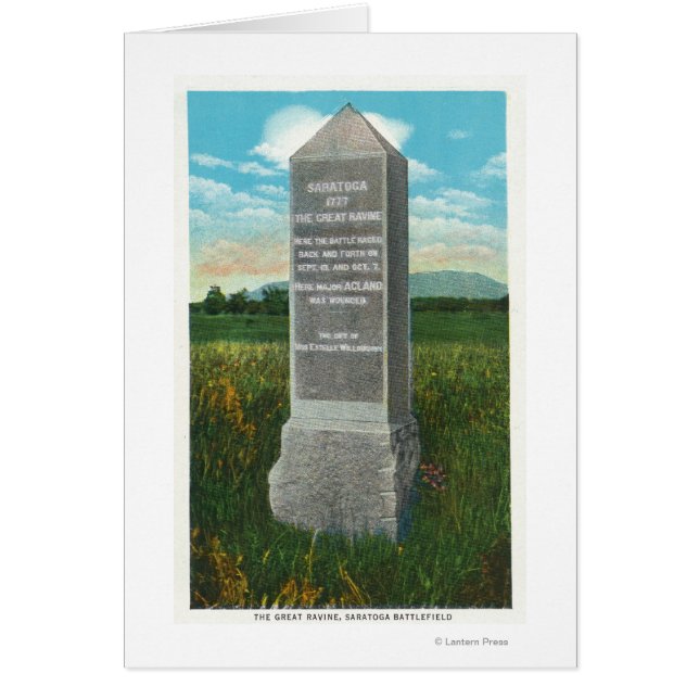 Der große Rücken auf das Schlachtfeld von Saratoga (Vorne)