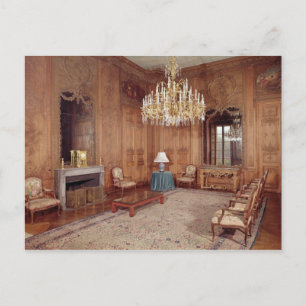 Der große Salon mit Holzarbeiten Postkarte
