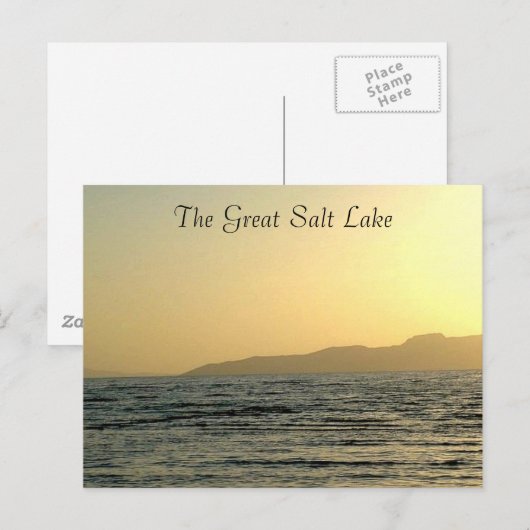 Der große Salzsee Postkarte (Vorne/Hinten)