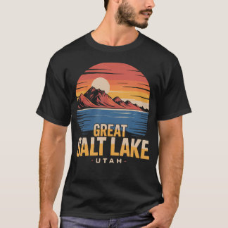 Der Große Salzsee Utah Tourist Vintage Retro T-Shirt