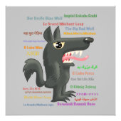 Der große schlechte Wolf Fotodruck (Vorne)