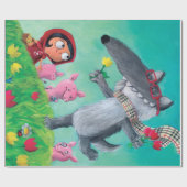 Der große schlechte Wolf Geschenkpapier (Flach)