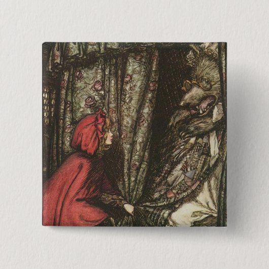 Der große schlechte Wolf im Bett von Oma Button (Vorderseite)