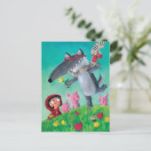 Der große schlechte Wolf Postkarte (Stehend Vorderseite)