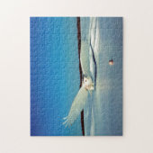 Der große Schneevogel der Beute Puzzle (Vertikal)