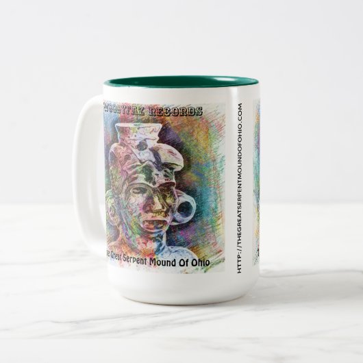 Der große Serpent-Berg von Ohio Java Tasse (Vorderseite Links)