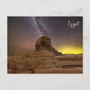 Der große Sphinx von Gizeh Feiertagspostkarte