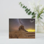 Der große Sphinx von Gizeh Feiertagspostkarte (Stehend Vorderseite)