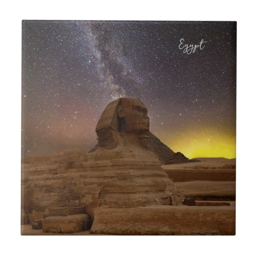 Der große Sphinx von Gizeh Fliese (Vorderseite)