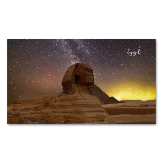 Der große Sphinx von Gizeh Magnetische Visitenkarte (Vorderseite)