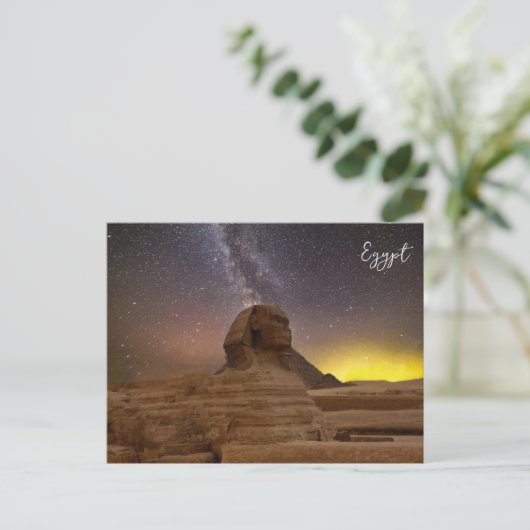 Der große Sphinx von Gizeh Postkarte (Stehend Vorderseite)