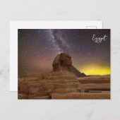 Der große Sphinx von Gizeh Postkarte (Vorne/Hinten)
