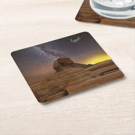 Der große Sphinx von Gizeh Rechteckiger Pappuntersetzer (angewinkelt)