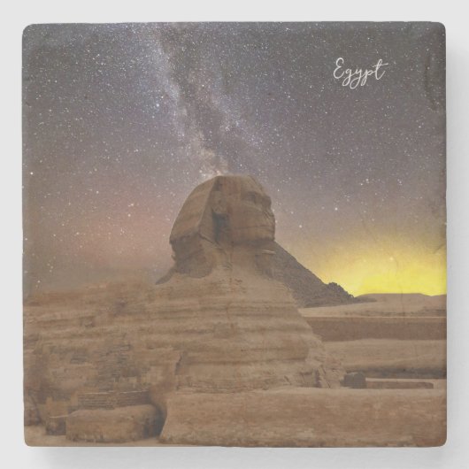 Der große Sphinx von Gizeh Steinuntersetzer (Vorderseite)