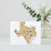 Der große Staat der Postkarte von Texas (Stehend Vorderseite)