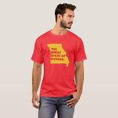 Der große Staat von Kansas: Missouri Map T - Shirt (Vorne ganz)