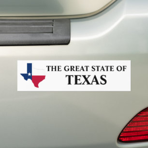 Der große Staat von Texas Autoaufkleber
