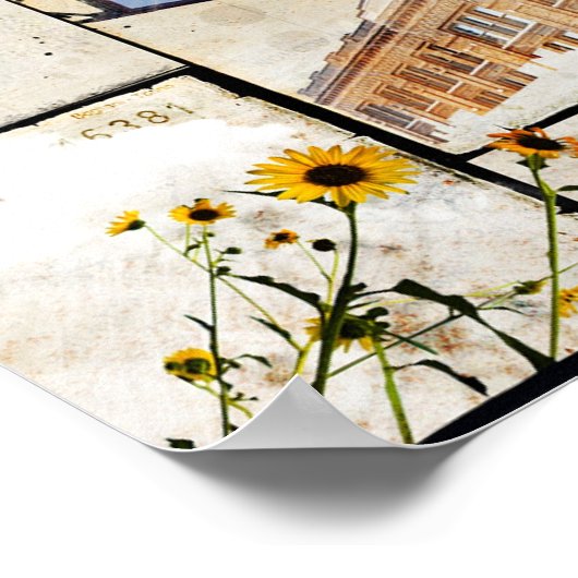 Der große Staat von Texas Print Poster (Ecke)