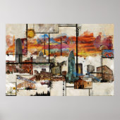 Der große Staat von Texas Print Poster (Vorne)