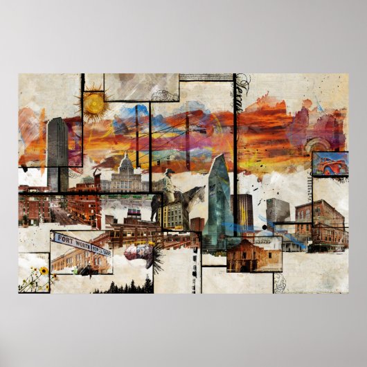 Der große Staat von Texas Print Poster (Vorne)