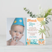 Der große Surf ist zum Geburtstag dank Karten (Stehend Vorderseite)