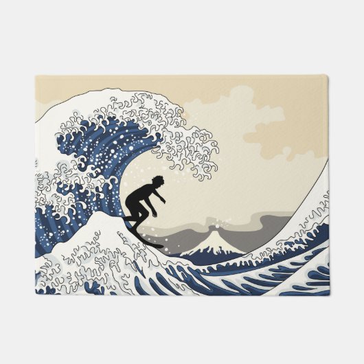 Der große Surfer von Kanagawa Fußmatte (Vorderseite)