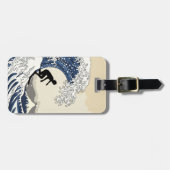 Der große Surfer von Kanagawa Gepäckanhänger (Vorderseite horizontal)