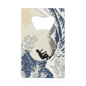 Der große Surfer von Kanagawa Kreditkarten Flaschenöffner (Rückseite)